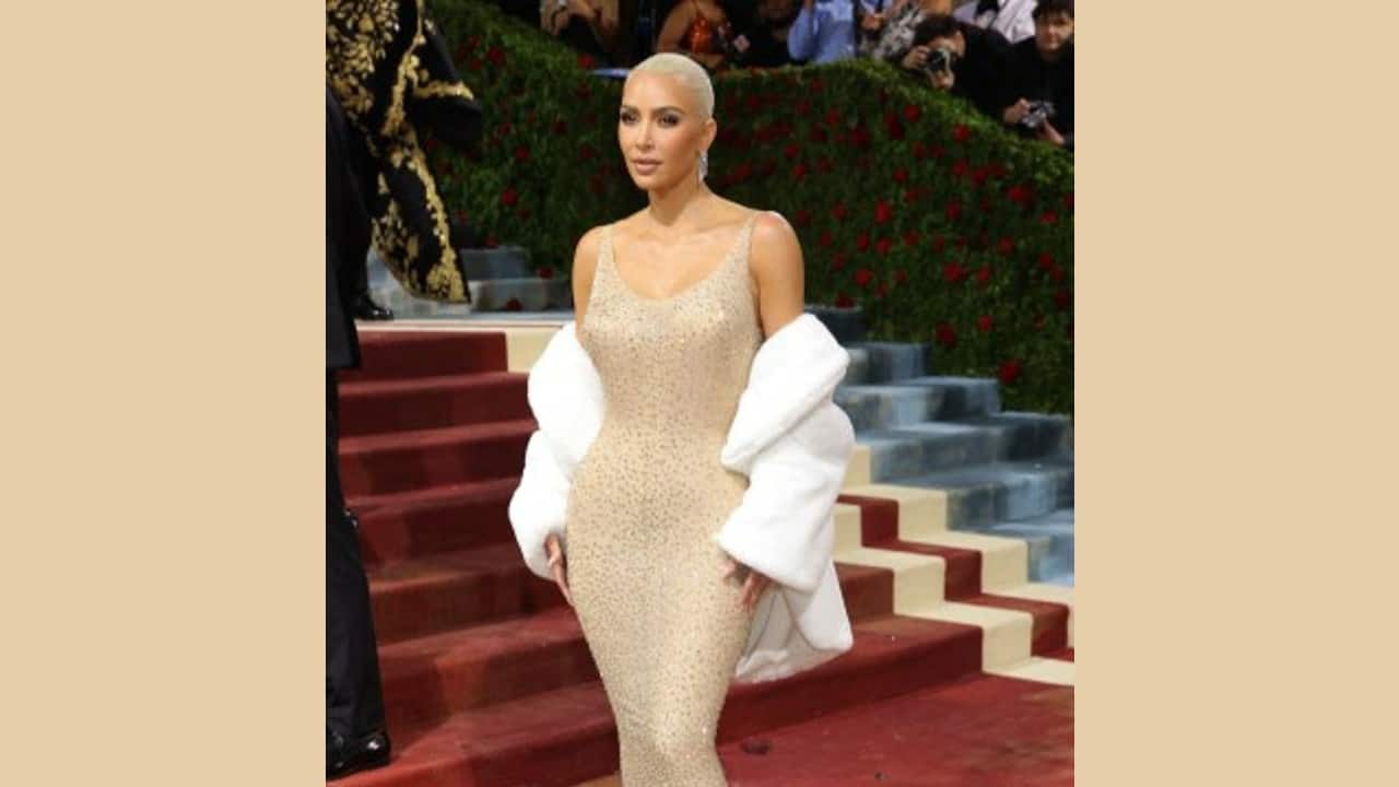 Kim Kardashian shows off natural curves in stunning pearl gown at Time 100  Gala as fans praise her for gaining weight  The Sun