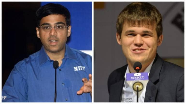 Viswanathan Anand defeats world champion Magnus Carlsen again