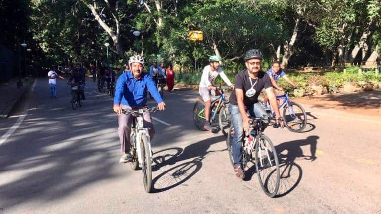 Cycling community in Bangalore (Credit: Sathya)