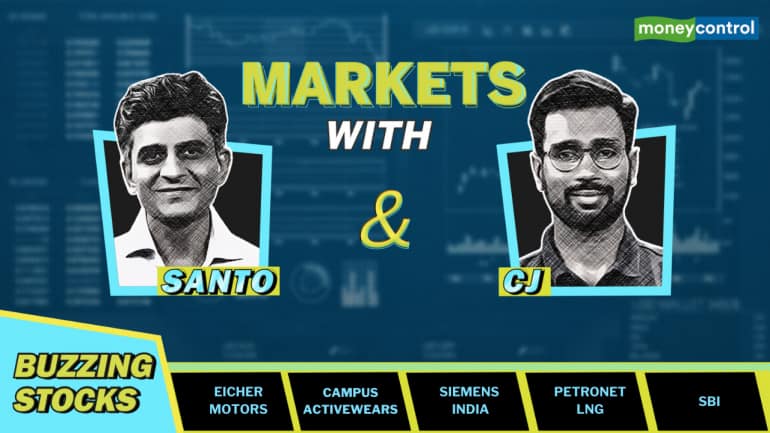 Buzzing Stocks: SBI, Eicher, Campus Activewear. Should You Buy? | Markets With Santo & CJ