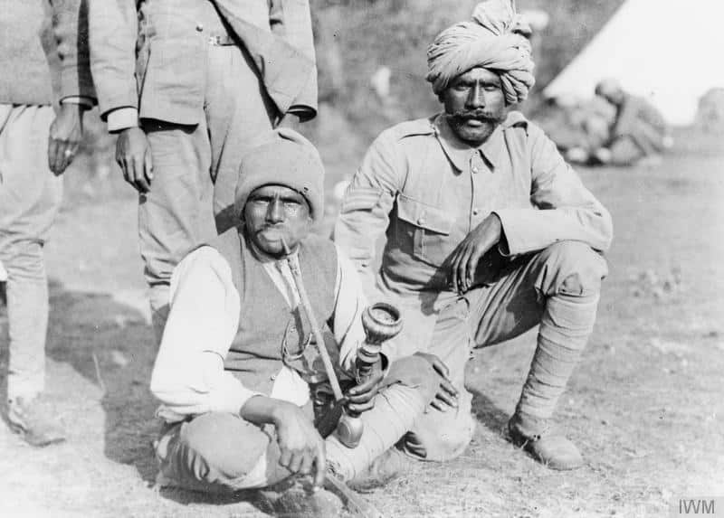 Indian soldiers in Britain during WWI. (Photo: Imperial War Museum via Wikimedia Commons)