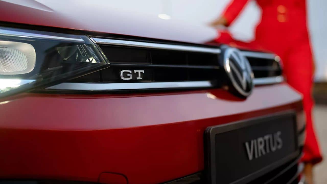 The Volkswagen Vento has had a long run in India and with a new age dawning, the aging sedan was in dire need of a refresh. Volkswagen, however, decided a plain refresh wouldn’t be enough and decided to rebrand the car almost entirely. Built from the ground up, the Virtus while sticking to its Vento roots, gets some bold design changes. The sedan is longer than its predecessor, for one, measuring 4,561 mm in length, 1,752 mm in width, 1,507 mm in height. Wheelbase, too, measures 2,651 mm. These dimensions are identical to the Skoda Slavia. The Virtus, however, is just a tad longer than the Skoda sedan making it the biggest car in its class. (Image: Volkswagen)