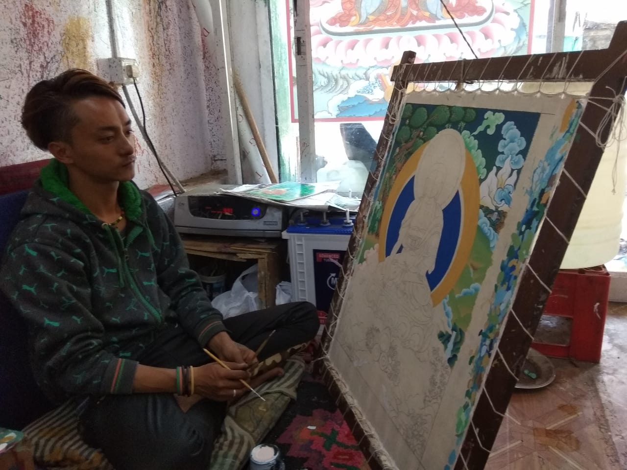 Bylakuppe, the second largest Tibetan settlement in India, is a great place to shop for Thangka paintings and Tibetan artefacts, and eat Tibetan food.