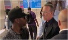 Video: Tom Hanks yells at fans 'to back the f*** off' after wife Rita Wilson trips because of them