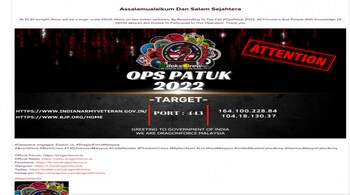 Call made by Malaysian threat actor group DragonForce to hack websites of Bharatiya Janata Party | Source: CloudSEK