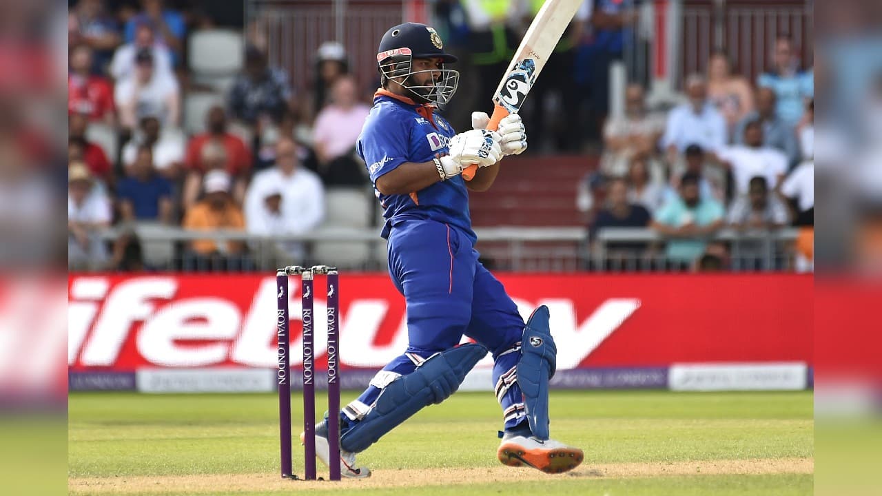 After reaching his 106-ball ton — his second fifty came off just 35 deliveries — Pant was in no mood to hang around. Willey disappeared to all parts as he conceded five fours in as many balls before Pant ended proceedings with a reverse sweep for four off Root. India won the first ODI at the Oval by 10 wickets before England responded with a 100-run victory at Lord's in the second match. (Image: AP)
