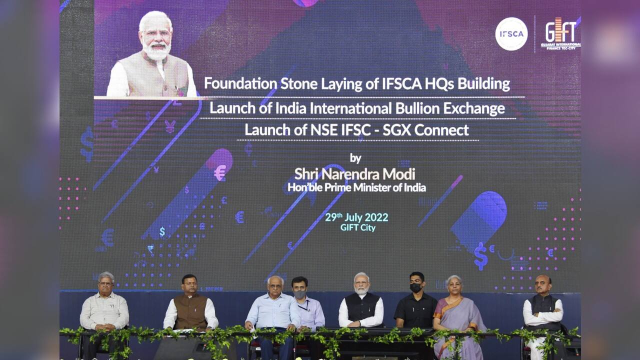 In Pics: PM Modi Lays Foundation Stone Of IFSCA HQ, Launches India's ...