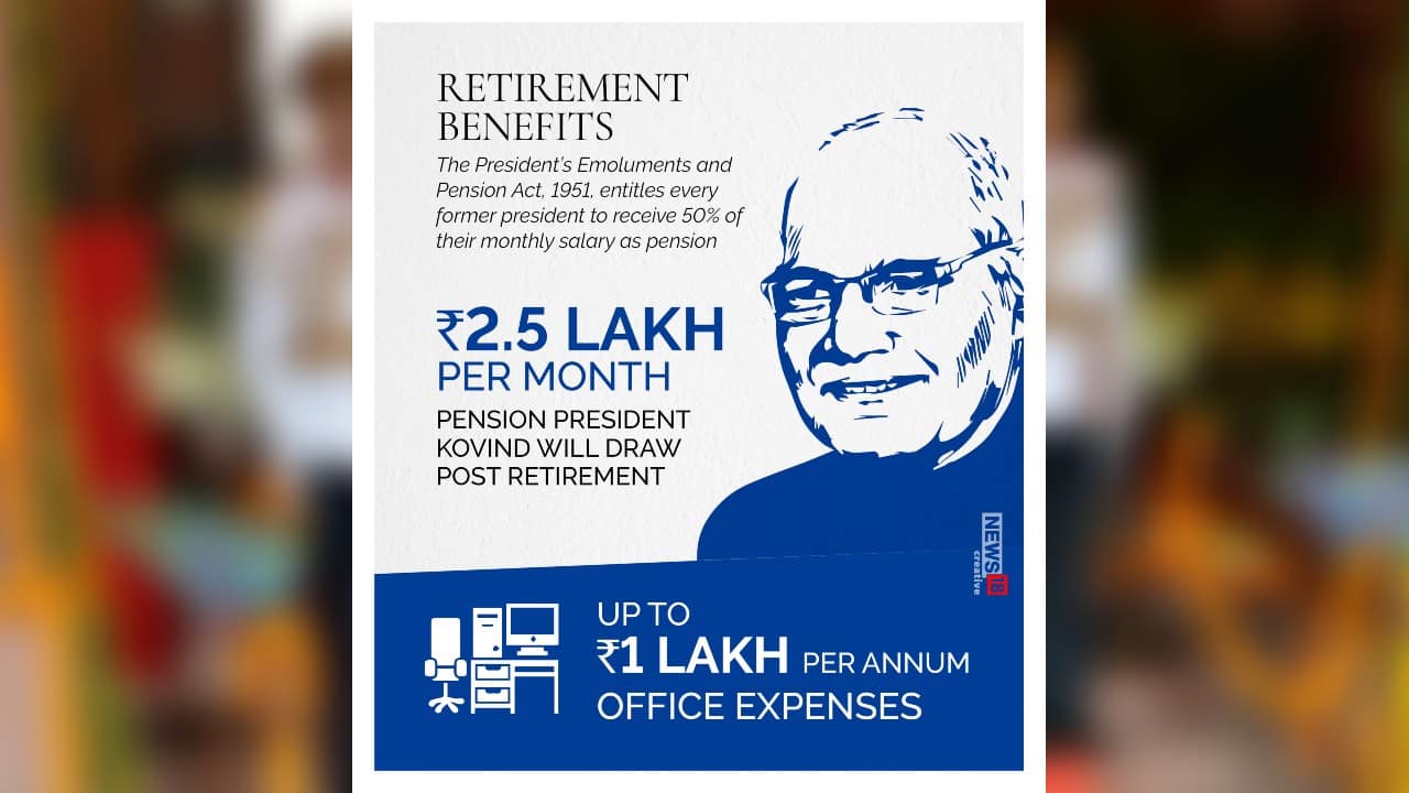 A furnished residence, free medical, an official car, travel allowance are some of the other benefits of a President or former president. (Image: News18 Creative)