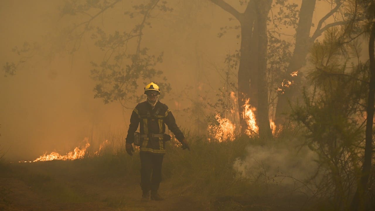 In Pics: Europe boils in heatwave fuelling fires in France, Spain