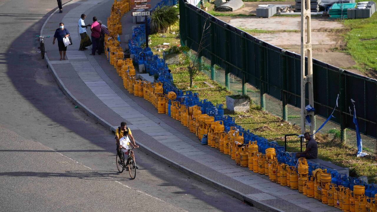 In the capital, Colombo, protesters have been occupying the entrance to the president’s office for more than two months to demand President Gotabaya Rajapaksa's resignation. They accuse him and his powerful family that included several siblings holding top government positions of plunging the country into the crisis through corruption and misrule. (Image: AP)