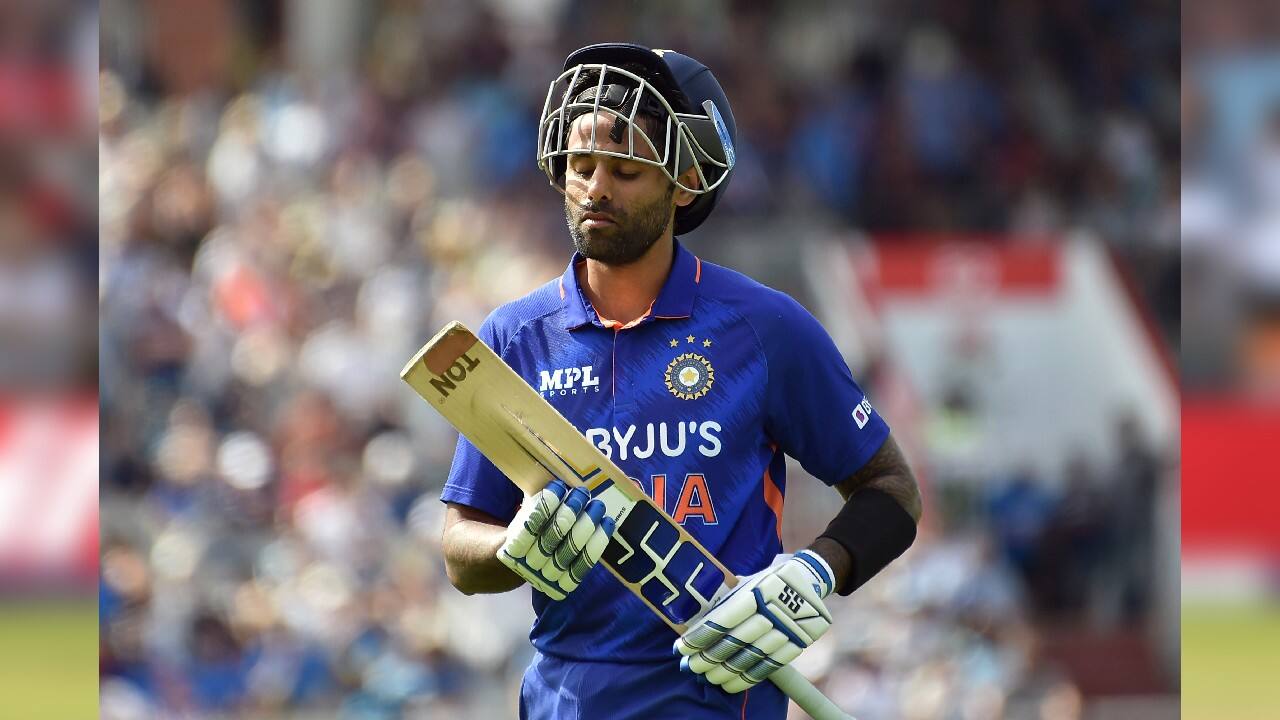 Suryakumar Yadav nicked off to Overton, who then strayed too far in-field from fine leg and watched Pandya’s pull bounce inside the rope, just after Pant had been reprieved on 18. Advancing to Moeen Ali, Pant was beaten by lavish turn, but Buttler failed to take the stumping chance. They were costly misses, with the India pair unfurling some glorious drives down the ground against England’s rotating cast of bowlers. (Image: AP)