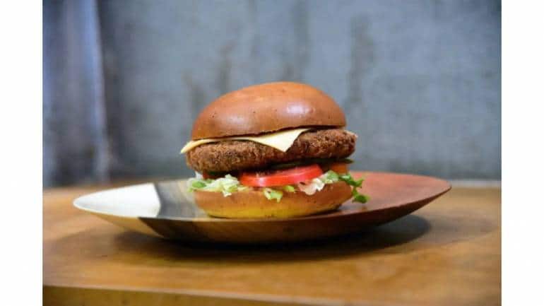 A burger from Speak Burgers by Vicky Ratnani