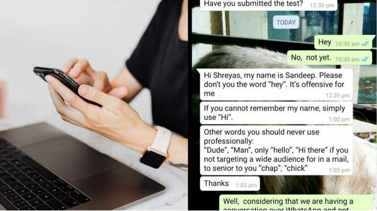 betale brysomme Mammoth Debate over 'unprofessional' greeting: Boss offended by employee's 'Hey' on  WhatsApp