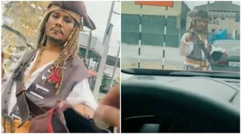 Screengrabs from the viral video shared by @javroar on Twitter.