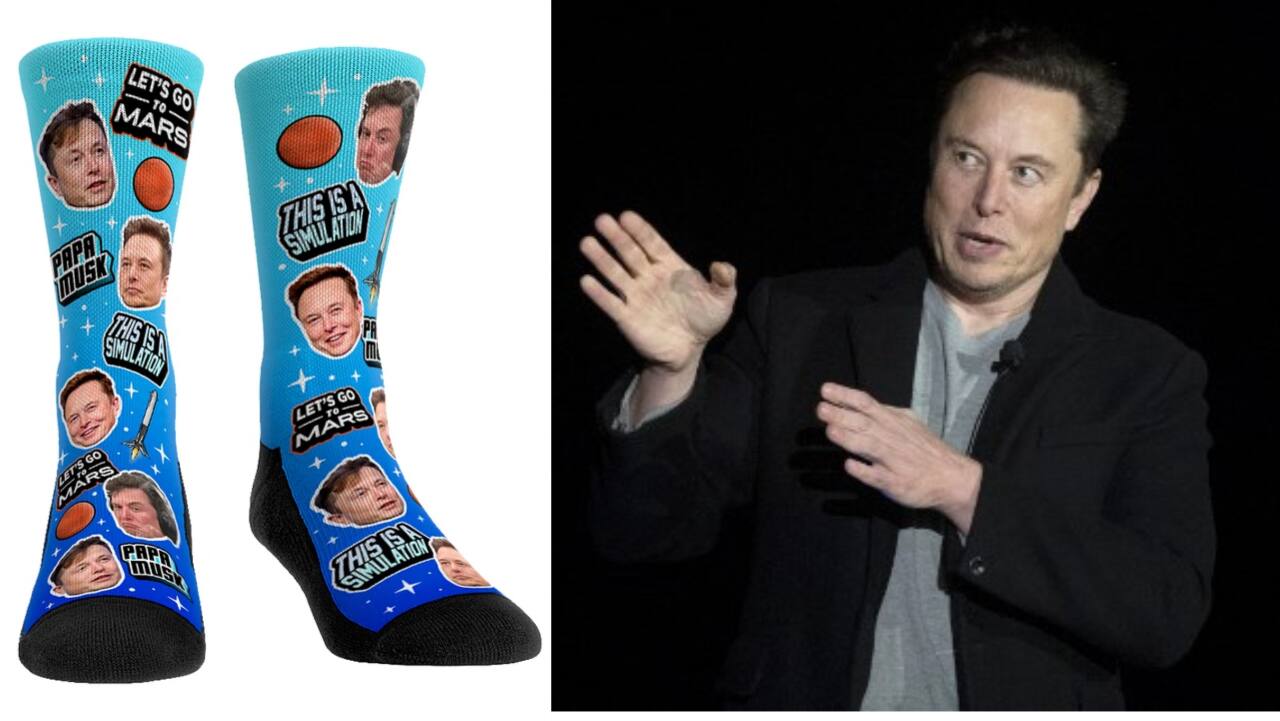 Elon Musk has a penchant for creative socks, says 'sock tech is so advanced'