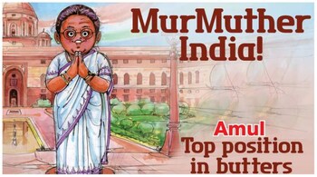 Amul's doodle for President Droupadi Murmu. (Image: @Amul_Coop/Twitter)