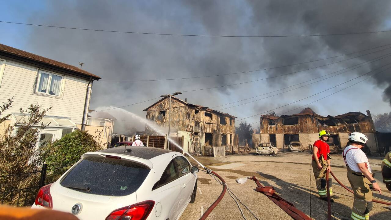 Dagenham fire, London fires