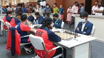 India 2, with talented youngsters such as D. Gukesh and R. Praggnanandhaa, is seeded 11th at the starting line-up based on their average rating. (Image: Twitter/ChessBaseIndia)