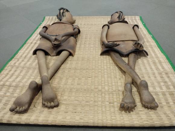 G. Reghu's work depicts the rural lifestyle.