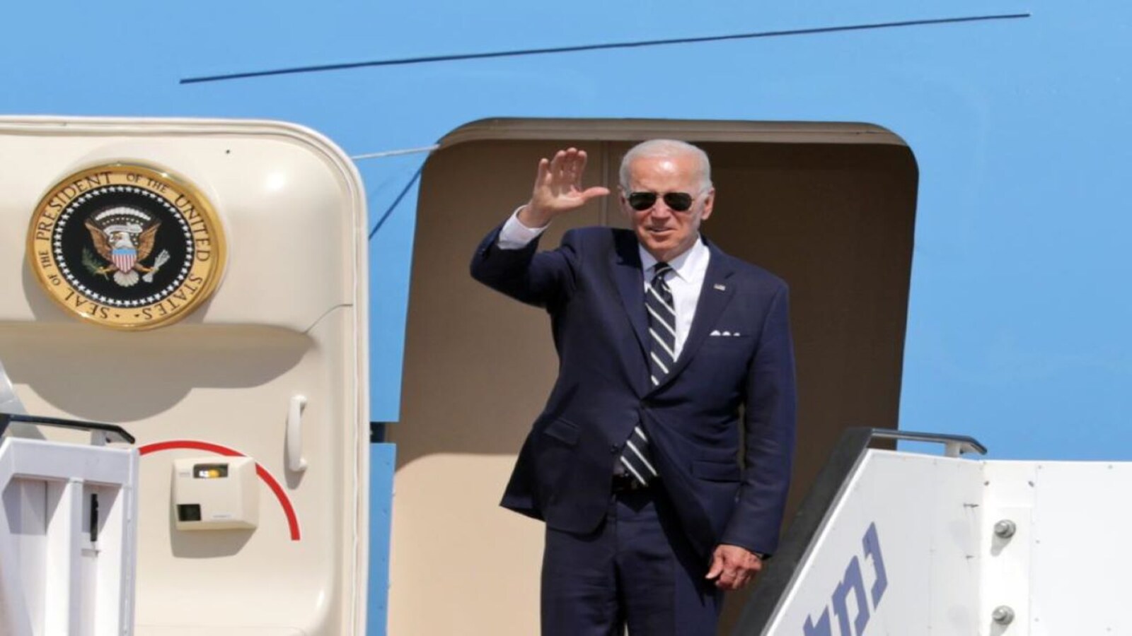 Biden's flight home on Air Force One