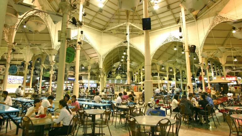 Lau Pa Sat’s downtown location and unique décor make it a favourite with tourists who usually time their visit after sunset to experience Satay Street located next door to the centre. (Photo courtesy Singapore Tourism)