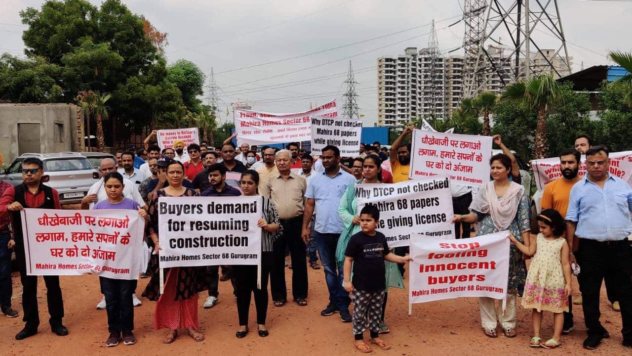 Mahira homebuyers in Gurugram demand delivery of flats before Diwali