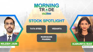 SGX Nifty hints at positive open. Stocks In Focus: Tata Steel, Vedanta, Marksans | Morning Trade