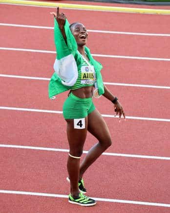 Tobi Amusan (Image: Twitter/adidasrunning)