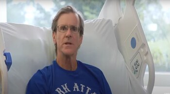 Steve Bruemmer recounts his ordeal in a hospital video, (Image credit: Screengrab from video uploaded on YouTube)
