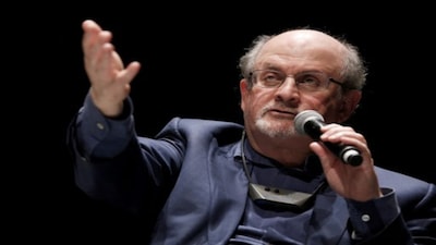Salman Rushdie, author of The Satanic Verses, also urged people to 'celebrate the cockroach'- AFP