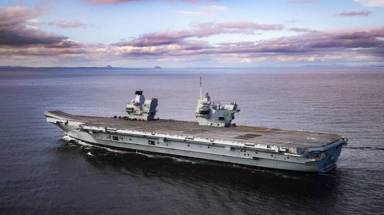 UK's biggest aircraft carrier breaks down on way to US