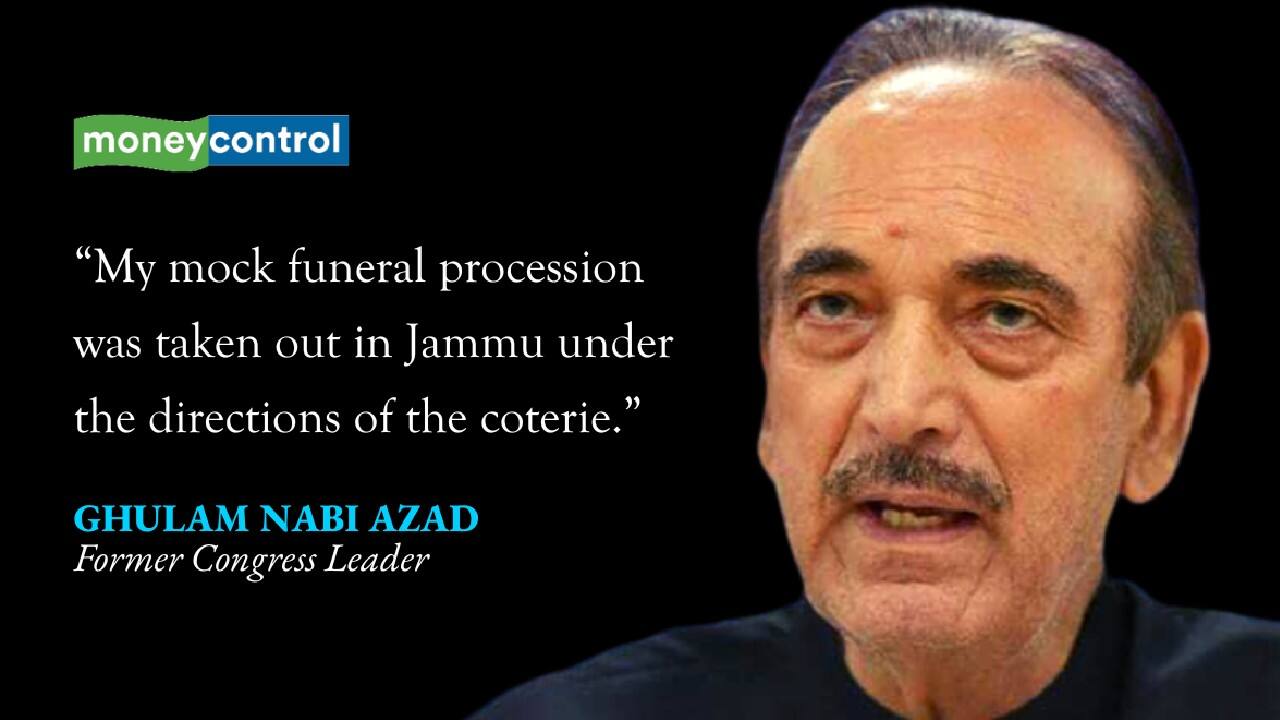 “On the directions of the coterie that runs the AICC today my mock funeral procession was taken out in Jammu. Those who committed this indiscipline were feted in Delhi by the General Secretaries of the AICC and Shri Rahul Gandhi personally.”