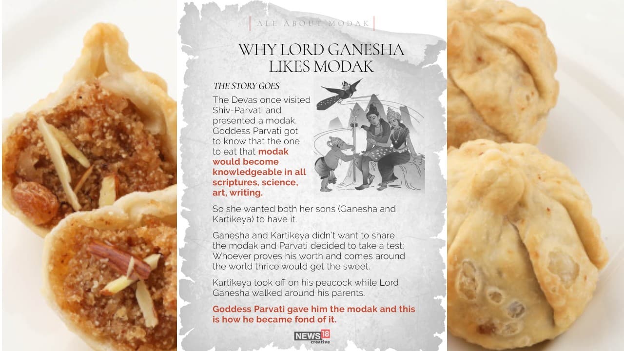 Here’s the story that goes behind Lord Ganesha’s love for modak. (Image: News18 Creative)