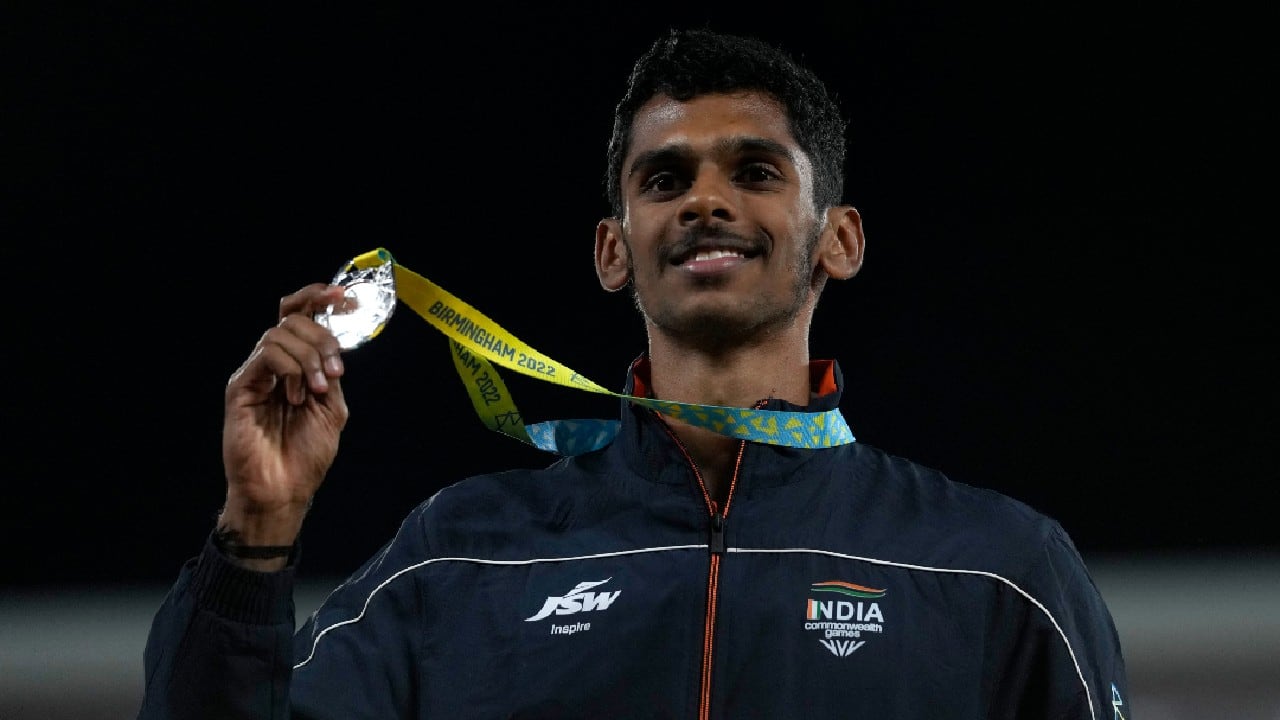 Murali Sreeshankar shrugged off any disappointment of missing out on men's long jump gold at the Commonwealth Games in Birmingham on August 4 as he reflected on winning India's first medal in the event. (Source: AP)