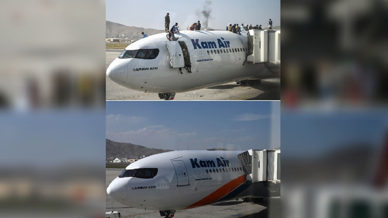 For days, thousands of people attempted to push through barricades set up by the Taliban, Afghan forces and US marines, who often fired in the air to push them back. Panic struck the crowd just days before the US pullout on August 31. (Image: AFP)