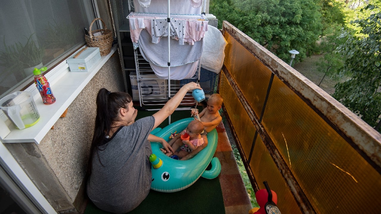 Hungary has experienced several heat waves since mid-June, with day-time temperatures rising to 40 C (104 F) and remaining high through the night. The country recently shattered the record for its hottest night ever, when a temperature of 25.4 C (77.7 F) was recorded in Budapest on July 26. The previous record of 24.6 C (76.3 F), registered in the city of Szeged, stood for 128 years. (Image: AP)