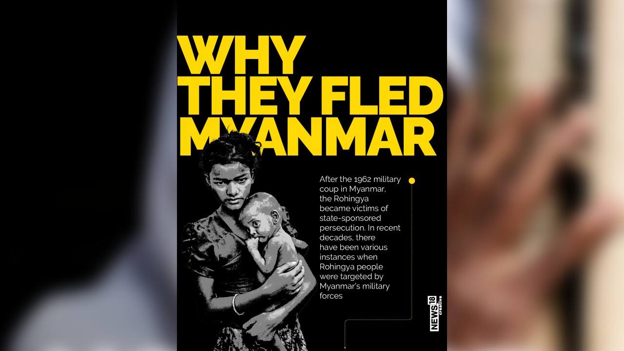 After the 1962 military coup in Myanmar, the Rohingya became victims of state-sponsored persecution. In recent decades, there have been various instances when Rohingya people were targeted by Myanmar&rsquo;s military forces. (Image: News18 Creative)