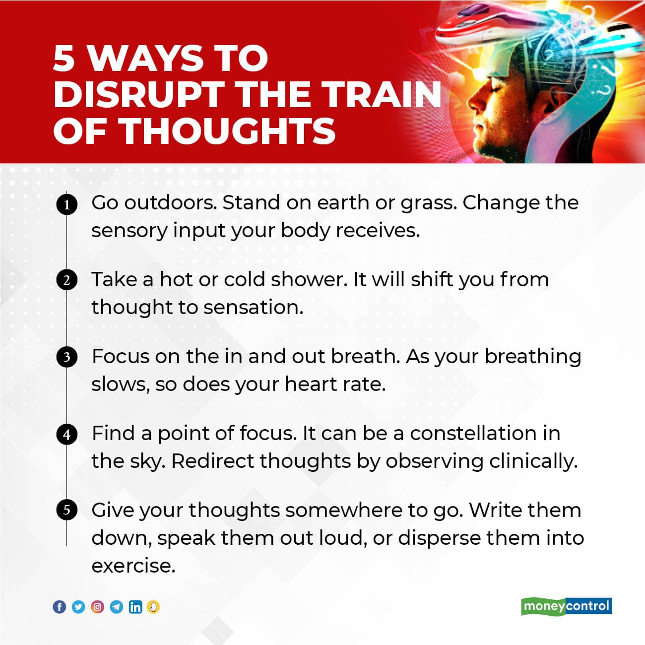 5 ways to disrupt the train of thoughts