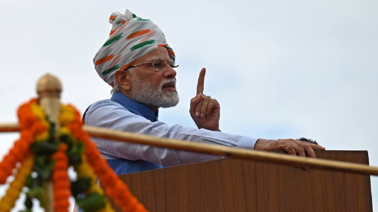 Women are an important pillar for growth | During his speech PM Modi said that we need to support our 'Nari Shakti'. “In the coming 25 years, I see a large contribution of the women of the country. I urge everyone to ensure the further empowerment of women.” (Image: AFP)