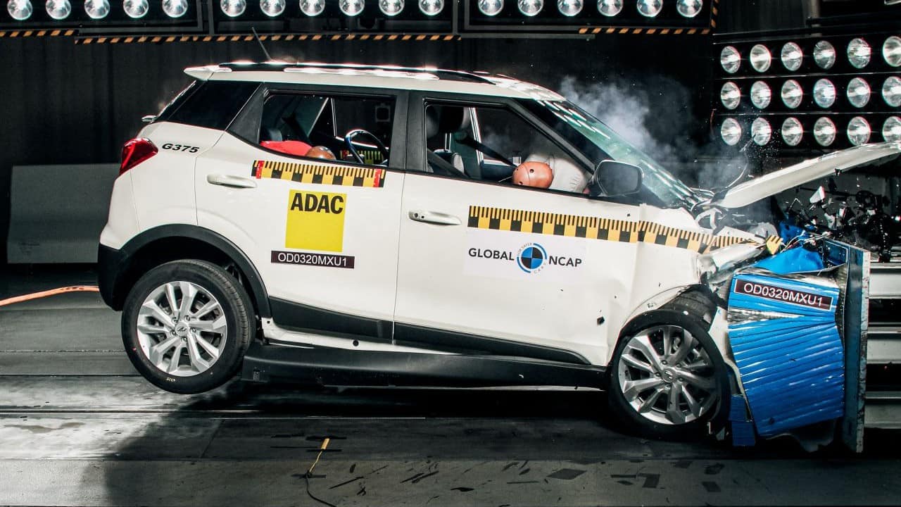 Mahindra XUV300 | 5 stars | Moving on, we have the Mahindra XUV300, Mahindra’s version of its entry-level SUV. Scoring 16.42 points out of 17 for adult safety occupancy, the XUV300 also gets a rating of five stars. It also scores 37.44 points out of 49 for child safety, earning it four stars. The model of the XUV300 that was tested had two front airbags and was crash tested at a speed of 64 km/h. According to the rating agency, the body shell remained stable with the front passenger getting good overall protection. The driver sees adequate protection in the chest and tibia region. The top-spec XUV300, too, comes with a fair number of safety equipment including ABS with EBD, front fog lamps, seatbelt pretensioners, rear parking sensors and reverse camera, auto dimming IRVM, auto headlamps, rain sensing wipers, hill start assist and corner braking control, among a long list. The XUV300 comes with a choice of a petrol or diesel engine. The 1.2-litre turbo-petrol is capable of producing 108 hp of maximum power at 5,000 rpm and 200 Nm of peak torque between 2,000 and 3,500 rpm. The 1.5-litre turbo-diesel, on the other hand, produces 115 hp of maximum power at 3,750 rpm and 300 Nm between 1,500 and 2,500 rpm. Both engines receive an option of a 6-speed manual or a 6-speed AutoSHIFT transmission. Prices for the Mahindra XUV300 start at Rs 8.41 lakh. (Image: Mahindra) Mahindra XUV300 | 5 stars | Moving on, we have the Mahindra XUV300, Mahindra’s version of its entry-level SUV. Scoring 16.42 points out of 17 for adult safety occupancy, the XUV300 also gets a rating of five stars. It also scores 37.44 points out of 49 for child safety, earning it four stars. The model of the XUV300 that was tested had two front airbags and was crash tested at a speed of 64 km/h. According to the rating agency, the body shell remained stable with the front passenger getting good overall protection. The driver sees adequate protection in the chest and tibia region. The top-spec XUV300, too, comes with a fair number of safety equipment including ABS with EBD, front fog lamps, seatbelt pretensioners, rear parking sensors and reverse camera, auto dimming IRVM, auto headlamps, rain sensing wipers, hill start assist and corner braking control, among a long list. The XUV300 comes with a choice of a petrol or diesel engine. The 1.2-litre turbo-petrol is capable of producing 108 hp of maximum power at 5,000 rpm and 200 Nm of peak torque between 2,000 and 3,500 rpm. The 1.5-litre turbo-diesel, on the other hand, produces 115 hp of maximum power at 3,750 rpm and 300 Nm between 1,500 and 2,500 rpm. Both engines receive an option of a 6-speed manual or a 6-speed AutoSHIFT transmission. Prices for the Mahindra XUV300 start at Rs 8.41 lakh. (Image: Mahindra)