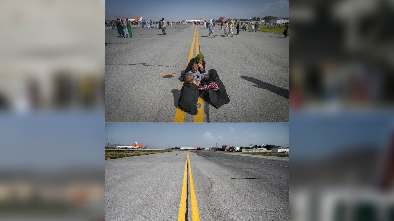 One year on, Taliban authorities gave AFP photographers access to the airport to shoot the facility and areas that were trashed last year. (Image: AFP)