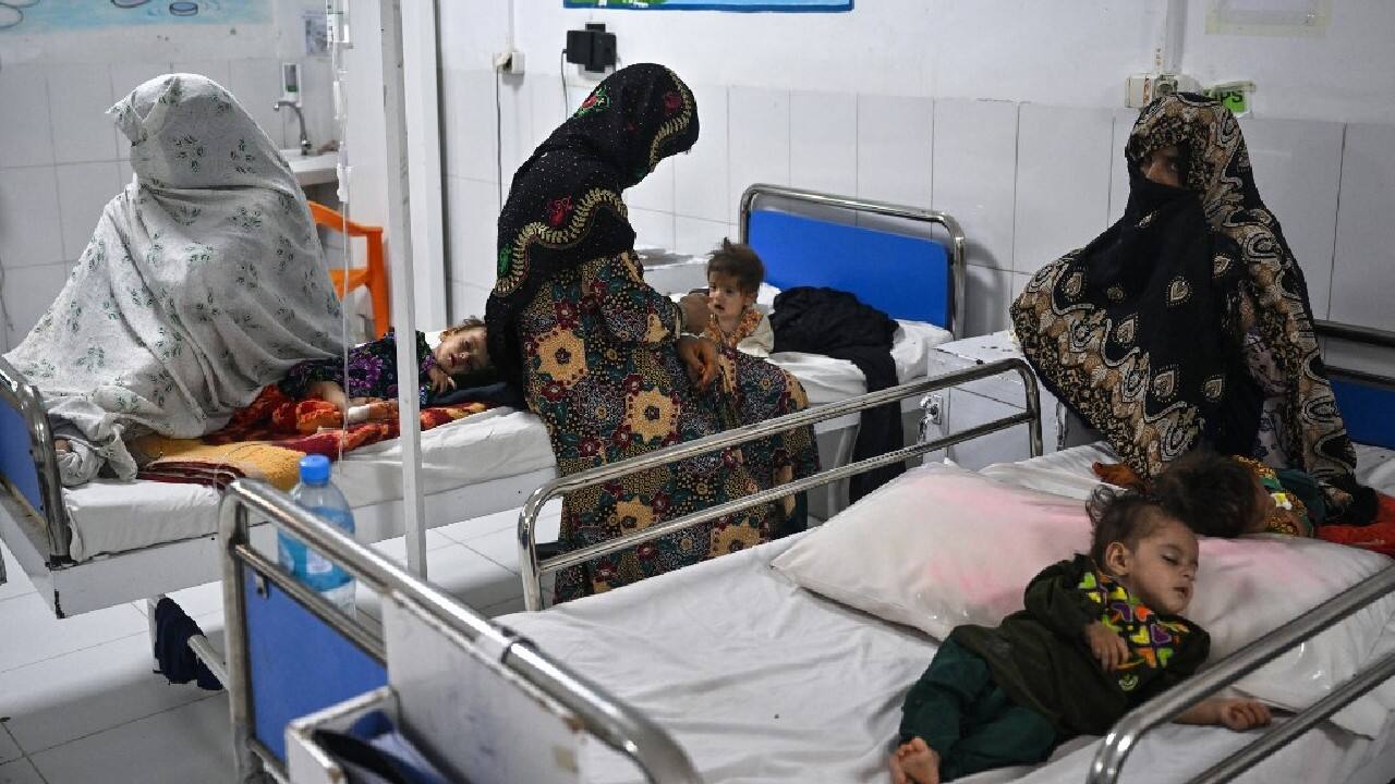 Taliban authorities have tasked an Abu Dhabi-based firm with ground handling services and security screening of passengers. Air traffic control is the responsibility of Afghans trained by experts from Uzbekistan and Qatar. (Image: AFP)