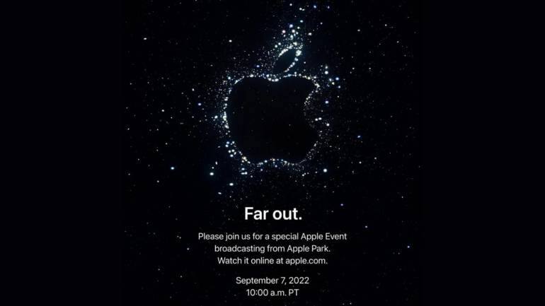 The wait is over! Apple has started sending official invites for its annual iPhone launch event, which is scheduled to take place on September 7, 2022, CNBC reported on August 24. The invitation, which has the tagline 'Far out,' is for an in-person launch event at the Steve Jobs Theater. The Cupertino-based company is likely to unveil four new iPhone models - iPhone 14, iPhone 14 Max, iPhone 14 Pro and iPhone 14 Pro Max. Besides this, Apple may also launch an array of products like new Watches and new AirPods, according to several reports.