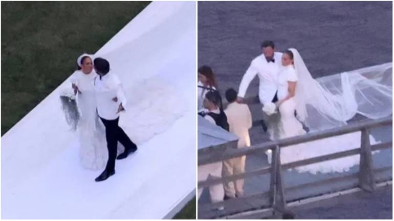 Jennifer Lopez, Ben Affleck tie the knot again in lavish wedding. Pics  inside