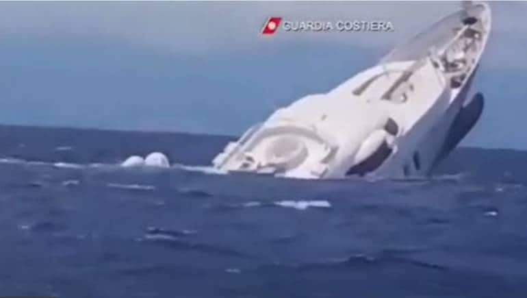 Viral video: Massive superyacht worth millions sinks off the coast of Italy