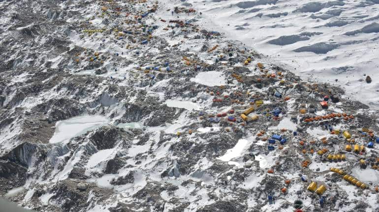 Aerial view of Everest Base Camp (Photo by Pradeep Bashyal)