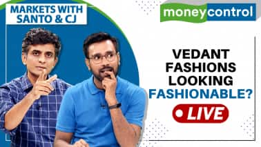 Stock Market Live: Will Vedant Fashions sparkle after Q1 results? | Markets with Santo & CJ