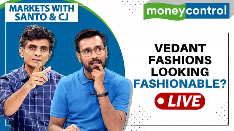 Stock Market Live: Will Vedant Fashions sparkle after Q1 results? | Markets with Santo & CJ
