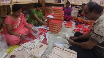 Shree Rakhi in Kolkata. From Kalna in West Bengal to Jaipur in Rajasthan, rakhi making generates income for thousands of women across the country.