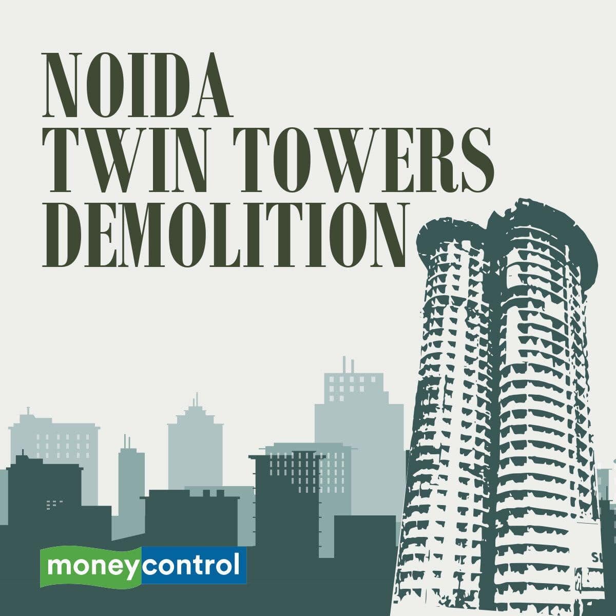 Twin towers graphic